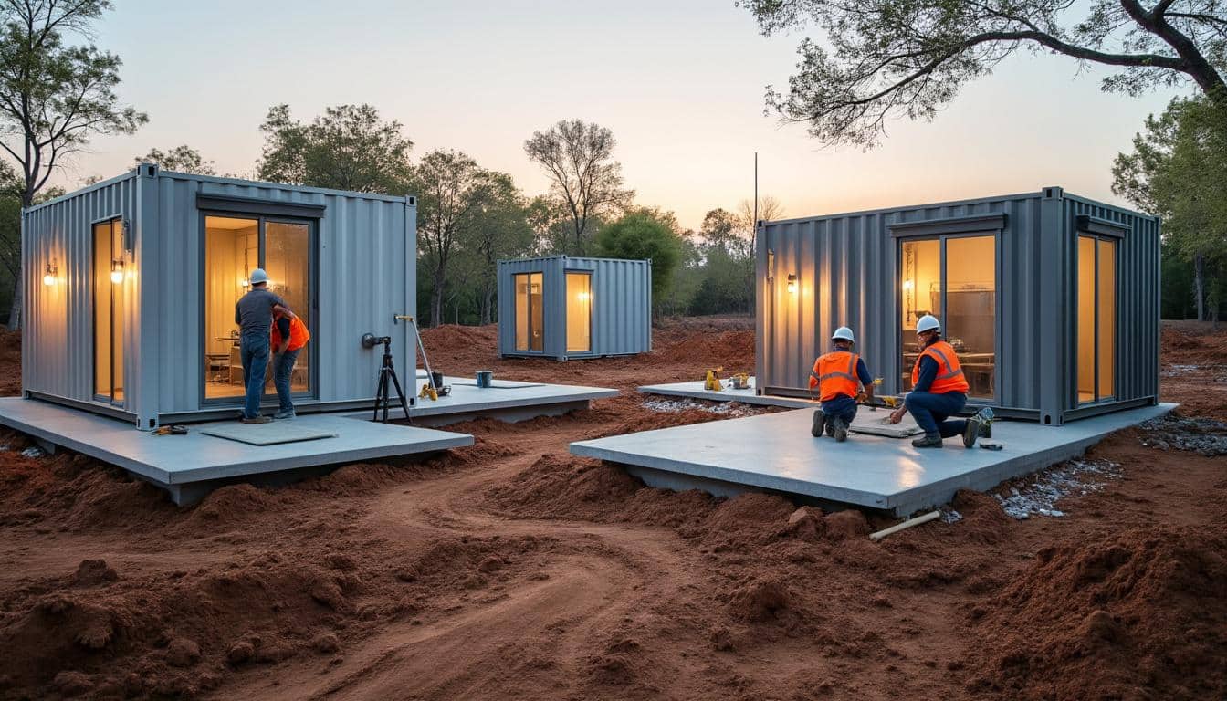 Illustration: Comprendre le principe de l’habitat conteneur et ses fondations