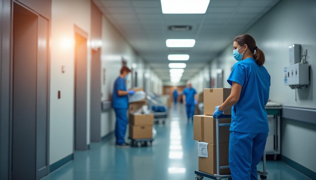 Illustration: Quelles compétences et qualités font un bon agent logistique hospitalier ?