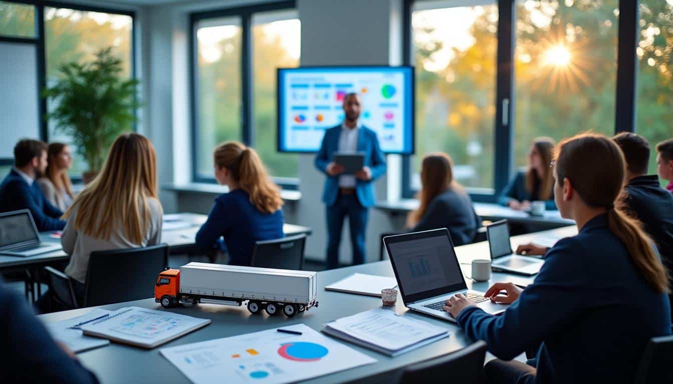 Illustration: Explorer le programme du BTS en logistique et transport : matières et compétences clés