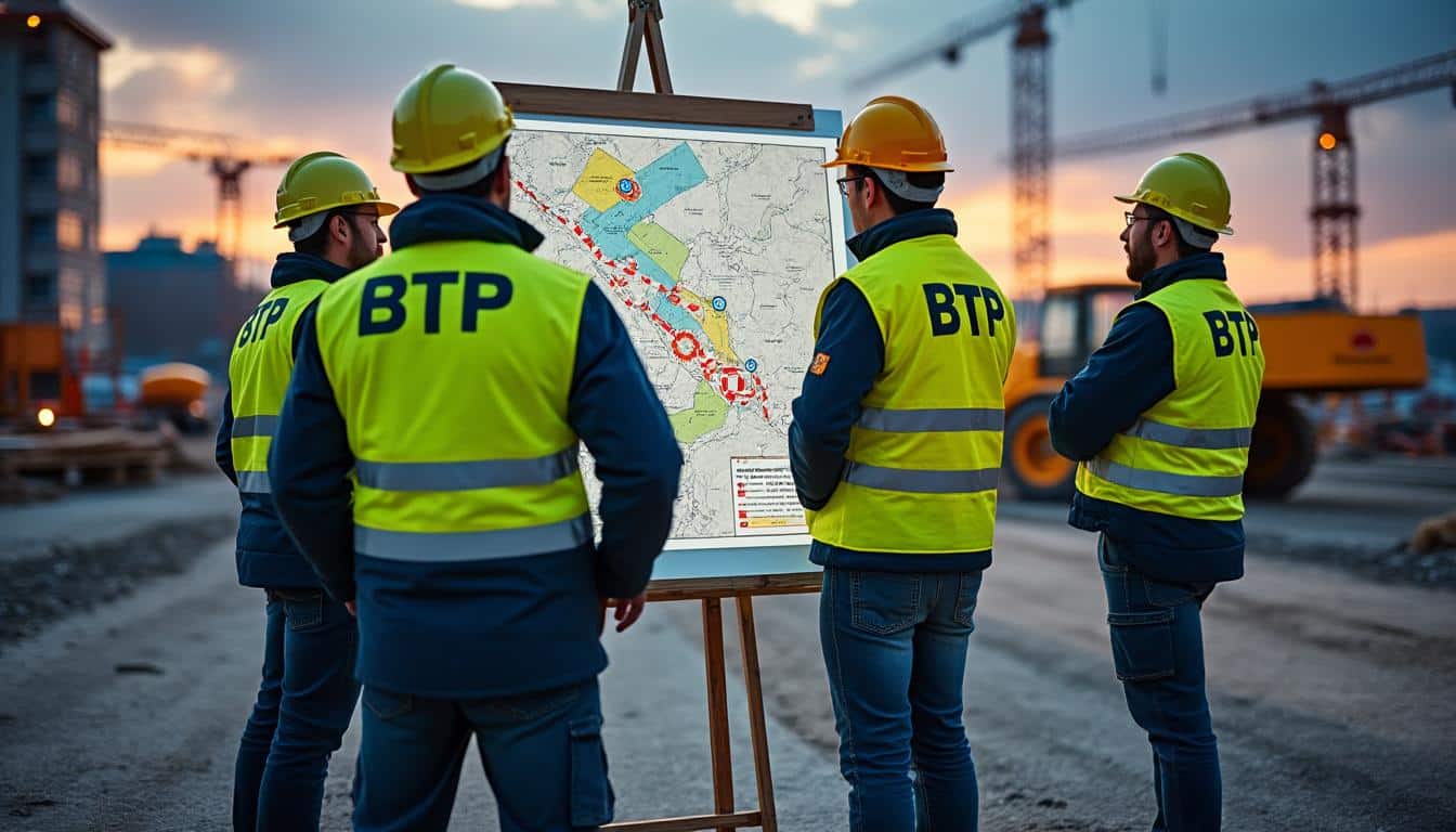 Illustration: Comprendre la notion de zone de déplacement dans le secteur du BTP