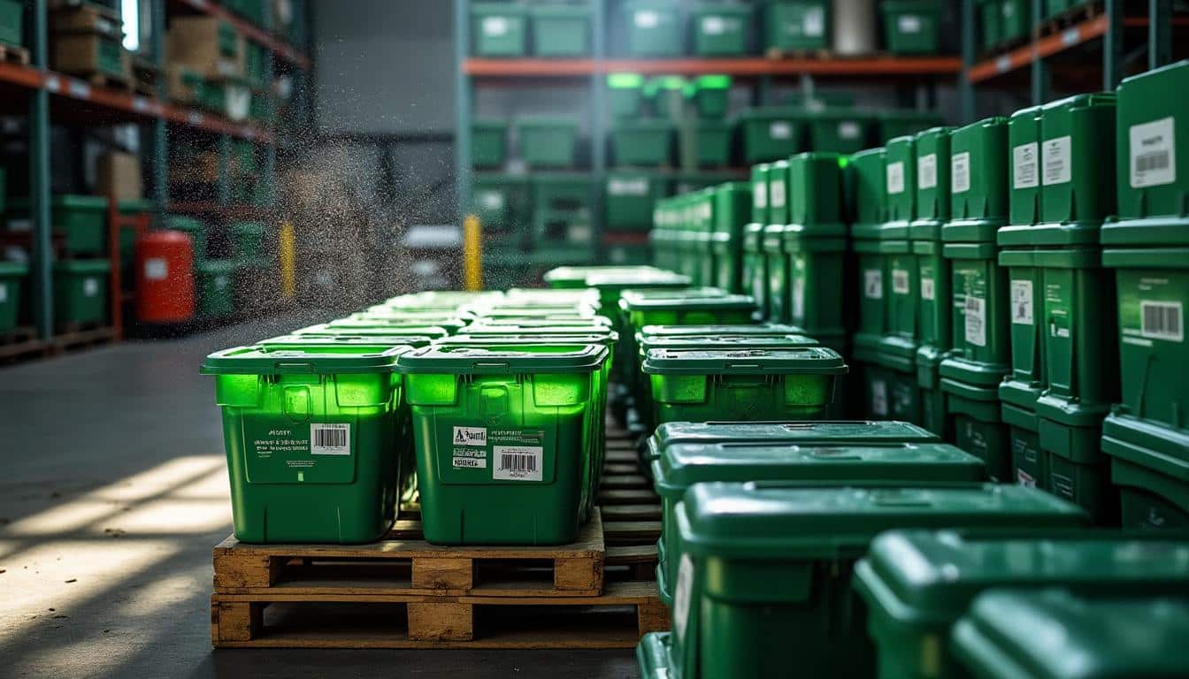 Conteneurs gerbables en plastique : optimiser stockage et transport