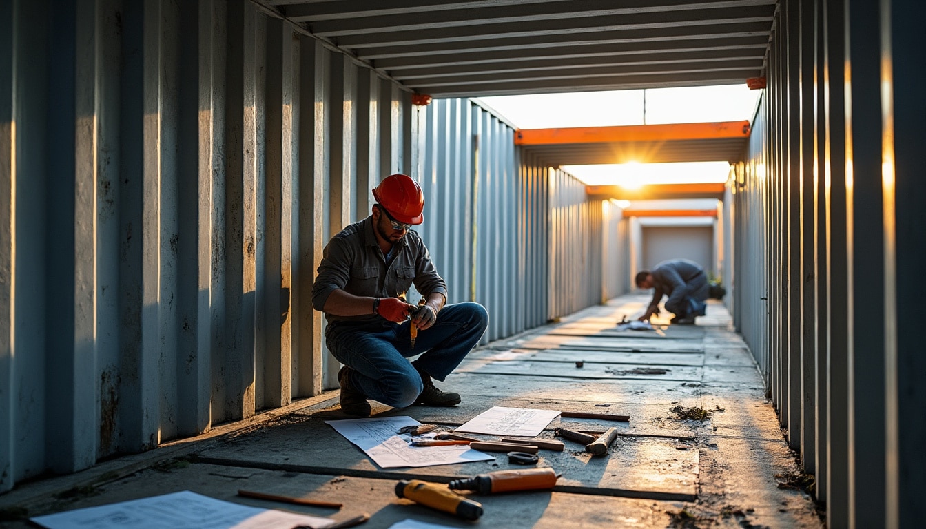 Illustration: Comment fonctionne la structure à base de container maritime ?