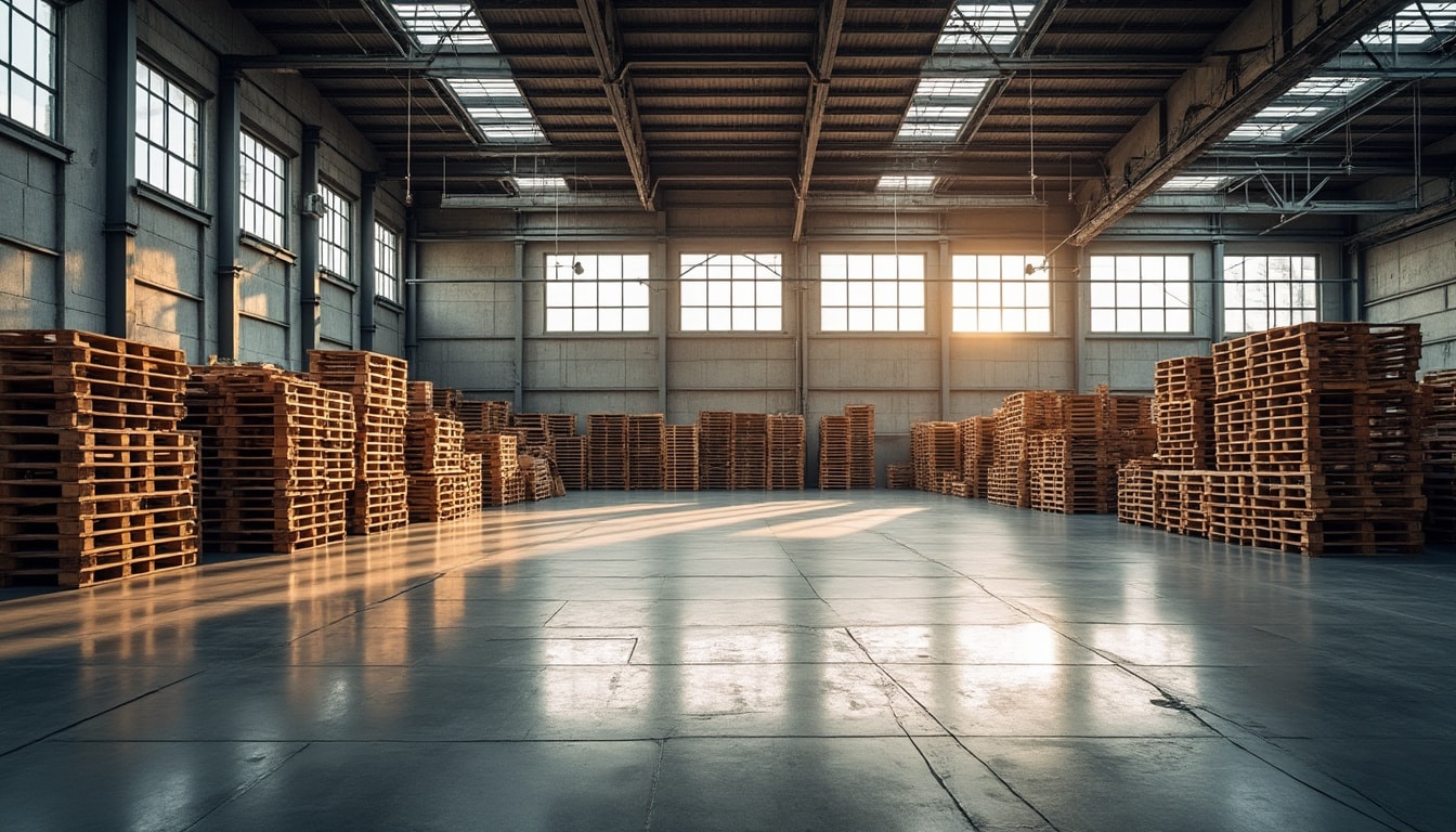 Image mise en avant pour Palettes industrielles : pourquoi choisir un système de rayonnage d’occasion ?